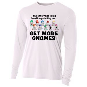 Get More Gnomes Funny Garden Gnome For Gardener Cooling Performance Long Sleeve Crew