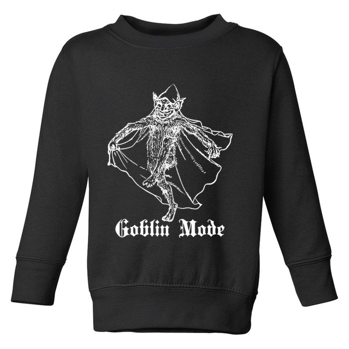 Goblin Mode Toddler Sweatshirt