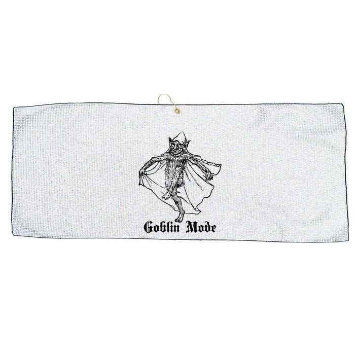 Goblin Mode Large Microfiber Waffle Golf Towel