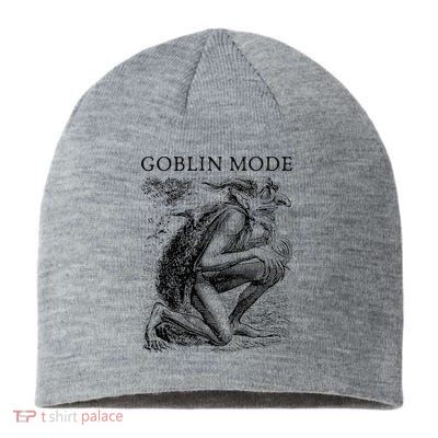 Goblin Mode Goblincore Vintage Aesthetic Funny Off Day Trend Sustainable Beanie