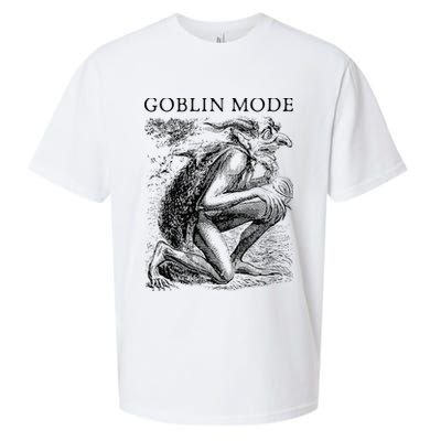 Goblin Mode Goblincore Vintage Aesthetic Funny Off Day Trend Sueded Cloud Jersey T-Shirt