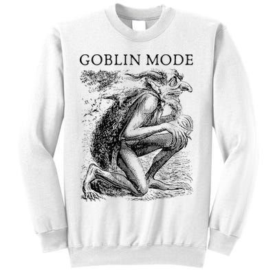 Goblin Mode Goblincore Vintage Aesthetic Funny Off Day Trend Sweatshirt