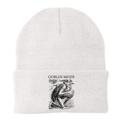 Goblin Mode Goblincore Vintage Aesthetic Funny Off Day Trend Beanie