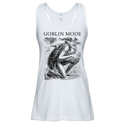 Goblin Mode Goblincore Vintage Aesthetic Funny Off Day Trend Ladies Essential Flowy Tank