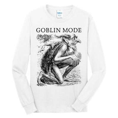 Goblin Mode Goblincore Vintage Aesthetic Funny Off Day Trend Tall Long Sleeve T-Shirt