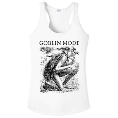 Goblin Mode Goblincore Vintage Aesthetic Funny Off Day Trend Ladies PosiCharge Competitor Racerback Tank