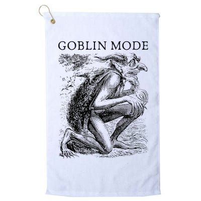 Goblin Mode Goblincore Vintage Aesthetic Funny Off Day Trend Golf Towel