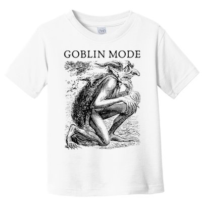 Goblin Mode Goblincore Vintage Aesthetic Funny Off Day Trend Toddler T-Shirt