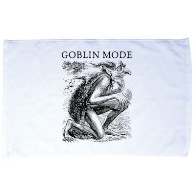 Goblin Mode Goblincore Vintage Aesthetic Funny Off Day Trend Microfiber Hand Towel