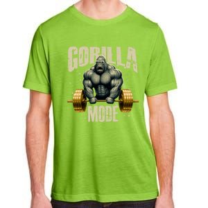 Gorilla Mode Gym Workout Beast Weightlifting Bodybuilding Gift Adult ChromaSoft Performance T-Shirt