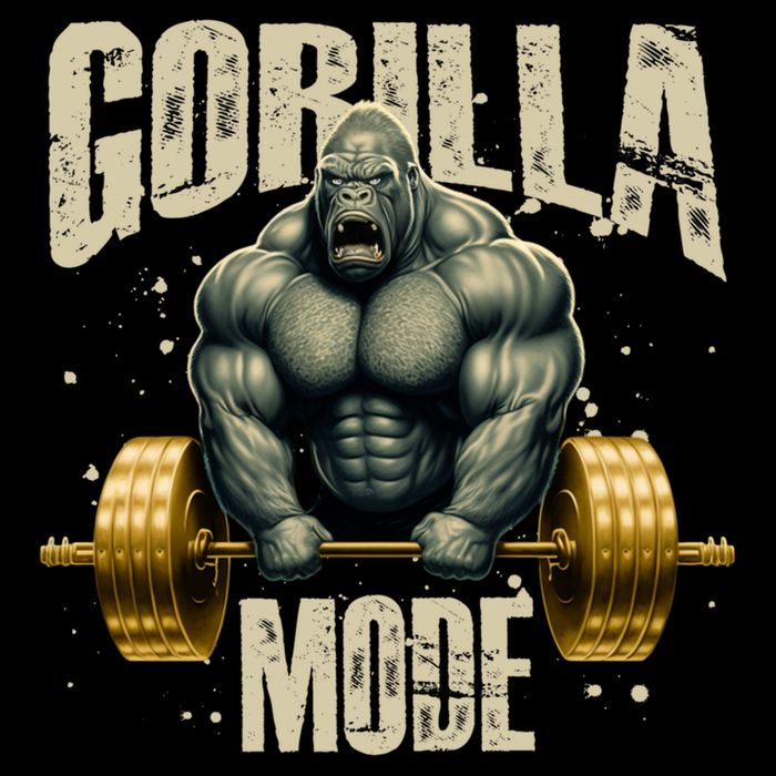 Gorilla Mode Gym Workout Beast Weightlifting Bodybuilding Gift Drawstring Bag