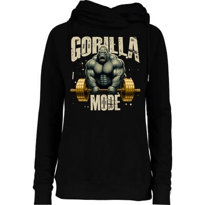 Gorilla Mode Gym Workout Beast Weightlifting Bodybuilding Gift Womens Funnel Neck Pullover Hood
