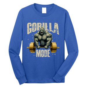 Gorilla Mode Gym Workout Beast Weightlifting Bodybuilding Gift Long Sleeve Shirt