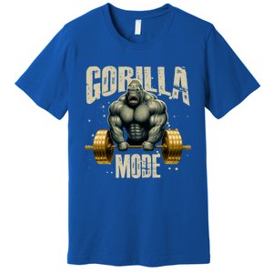 Gorilla Mode Gym Workout Beast Weightlifting Bodybuilding Gift Premium T-Shirt