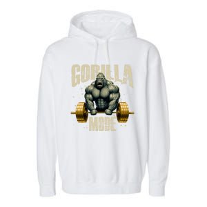 Gorilla Mode Gym Workout Beast Weightlifting Bodybuilding Gift Garment-Dyed Fleece Hoodie