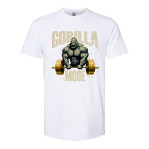 Gorilla Mode Gym Workout Beast Weightlifting Bodybuilding Gift Softstyle CVC T-Shirt