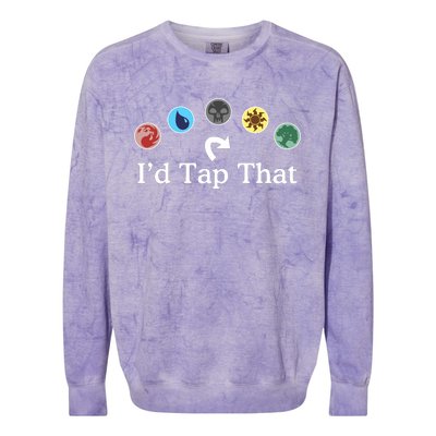 Gathering Magic Guild For Magic Lover Id Tap That Colorblast Crewneck Sweatshirt