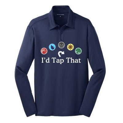 Gathering Magic Guild For Magic Lover Id Tap That Silk Touch Performance Long Sleeve Polo