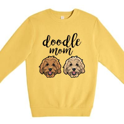 Goldendoodle Mom Great Gift Doodle Mom Cute Goldendoodle Cool Gift Premium Crewneck Sweatshirt