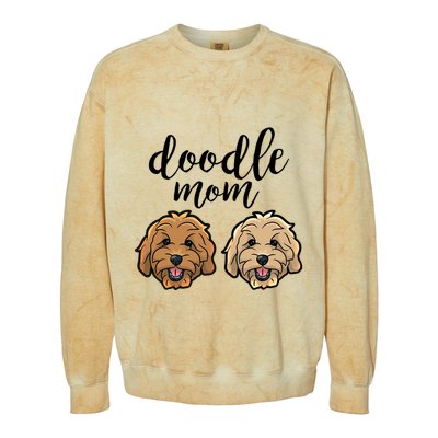 Goldendoodle Mom Great Gift Doodle Mom Cute Goldendoodle Cool Gift Colorblast Crewneck Sweatshirt