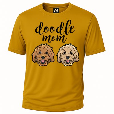 Goldendoodle Mom Great Gift Doodle Mom Cute Goldendoodle Cool Gift Cooling Performance Crew T-Shirt