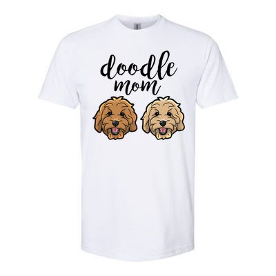 Goldendoodle Mom Great Gift Doodle Mom Cute Goldendoodle Cool Gift Softstyle CVC T-Shirt