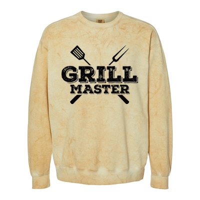 Grill Master Grilling Barbecue BBQ Smoker Graphic Colorblast Crewneck Sweatshirt