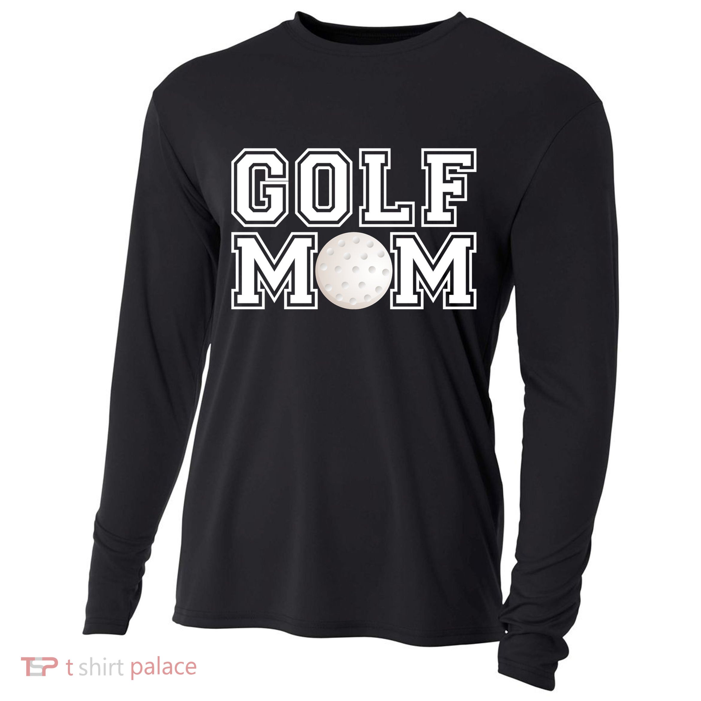 Golf Mom Golf Mother Birthday Gift For Mother's Day Cooling Performance Long Sleeve Crew