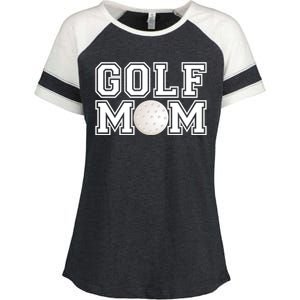 Golf Mom Golf Mother Birthday Gift For Mother's Day Enza Ladies Jersey Colorblock Tee