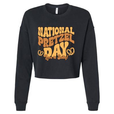 Groovy Meaningful Gift Cropped Pullover Crew