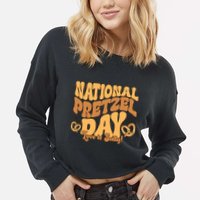 Groovy Meaningful Gift Cropped Pullover Crew