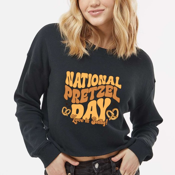 Groovy Meaningful Gift Cropped Pullover Crew