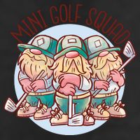 Gnomes Mini Golf Squad 7 Panel Mesh Trucker Snapback Hat