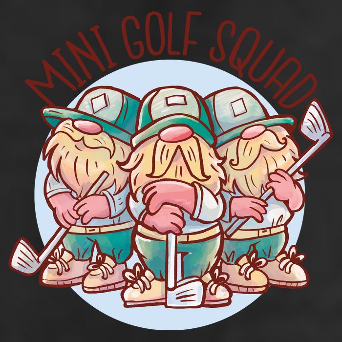 Gnomes Mini Golf Squad 7 Panel Mesh Trucker Snapback Hat
