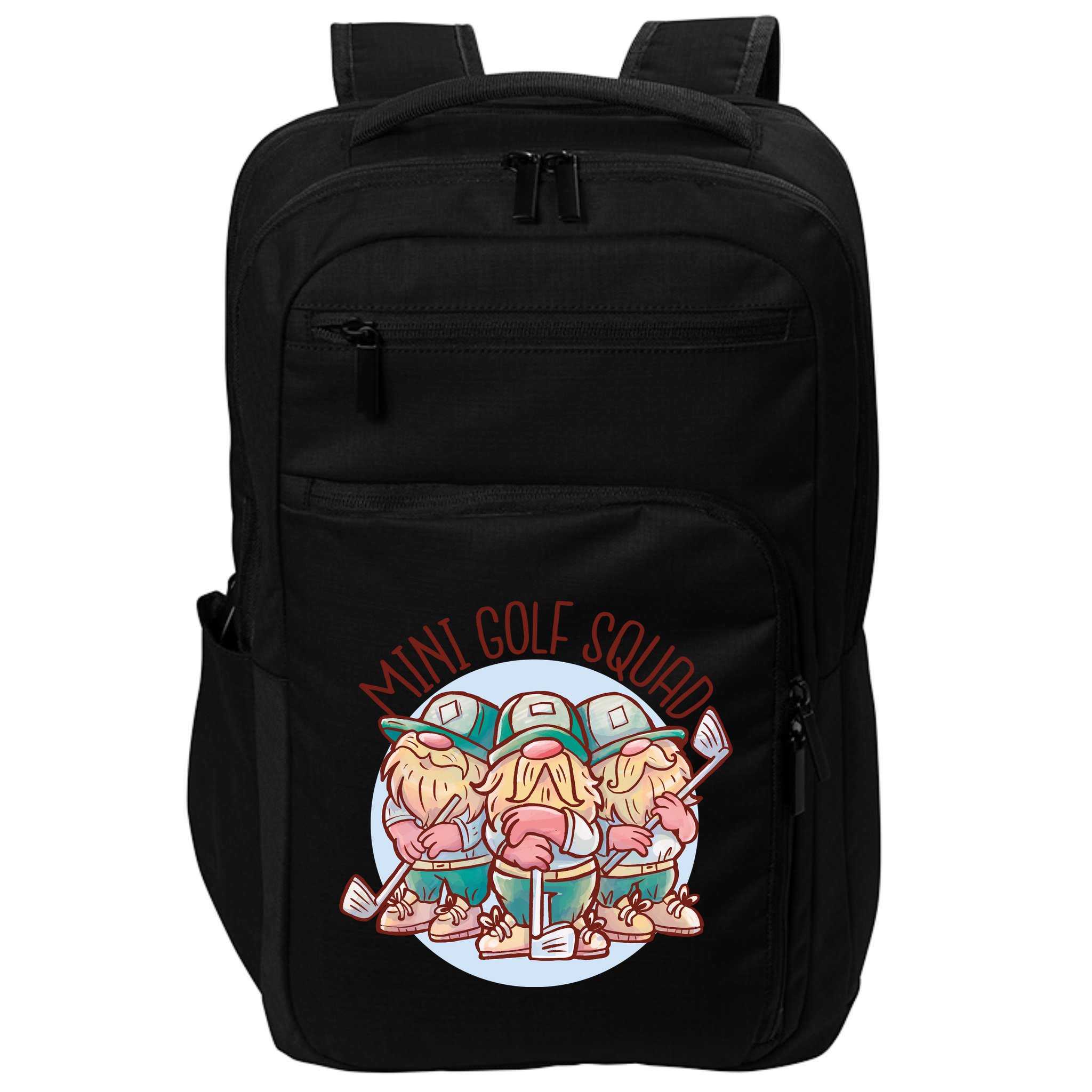Gnomes Mini Golf Squad Impact Tech Backpack