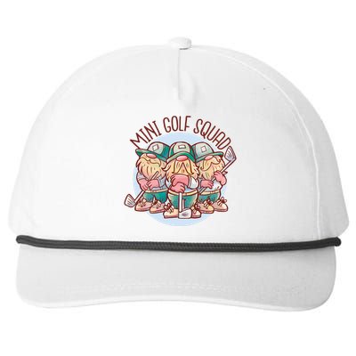 Gnomes Mini Golf Squad Snapback Five-Panel Rope Hat