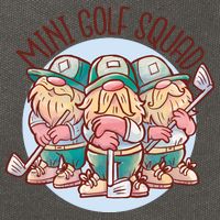 Gnomes Mini Golf Squad Cotton Canvas Backpack