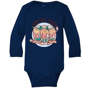 Gnomes Mini Golf Squad Baby Long Sleeve Bodysuit