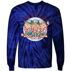 Gnomes Mini Golf Squad Tie-Dye Long Sleeve Shirt