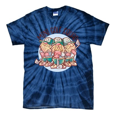 Gnomes Mini Golf Squad Tie-Dye T-Shirt