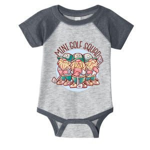 Gnomes Mini Golf Squad Infant Baby Jersey Bodysuit