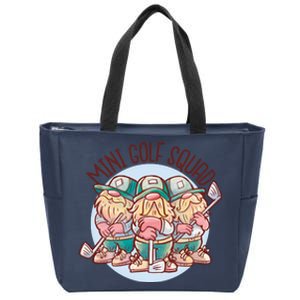 Gnomes Mini Golf Squad Zip Tote Bag