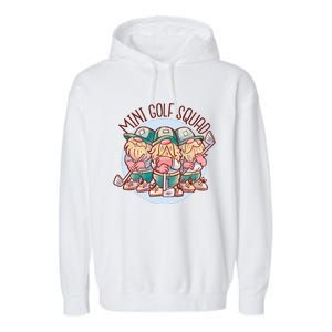 Gnomes Mini Golf Squad Garment-Dyed Fleece Hoodie