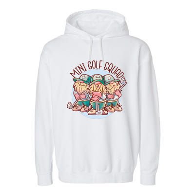 Gnomes Mini Golf Squad Garment-Dyed Fleece Hoodie