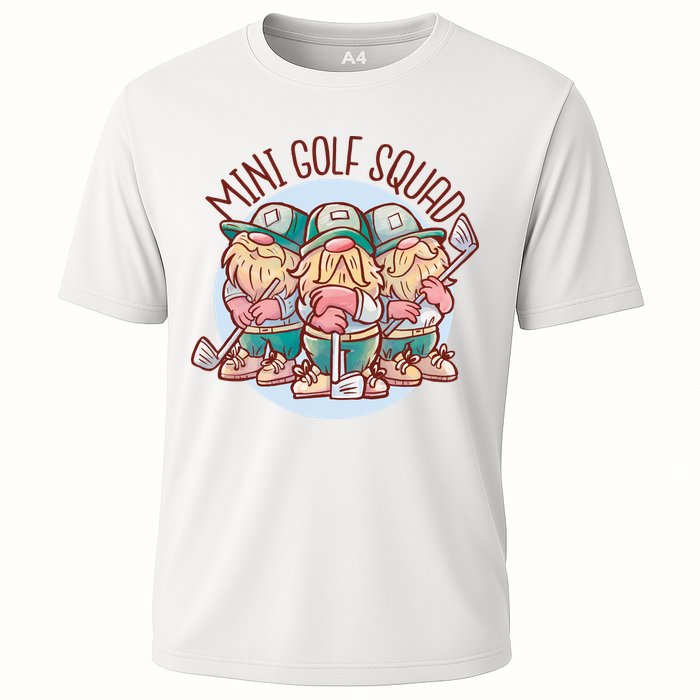 Gnomes Mini Golf Squad Cooling Performance Crew T-Shirt