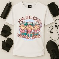 Gnomes Mini Golf Squad Cooling Performance Crew T-Shirt