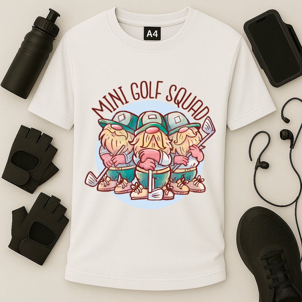 Gnomes Mini Golf Squad Cooling Performance Crew T-Shirt