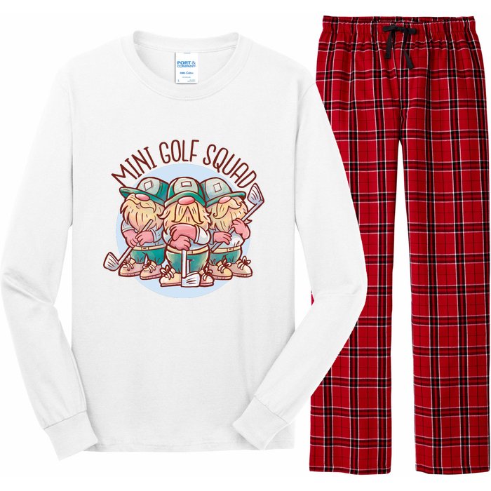 Gnomes Mini Golf Squad Long Sleeve Pajama Set