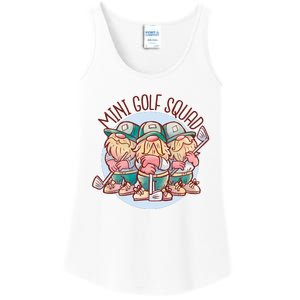 Gnomes Mini Golf Squad Ladies Essential Tank