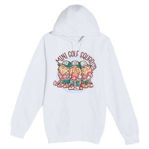 Gnomes Mini Golf Squad Premium Pullover Hoodie